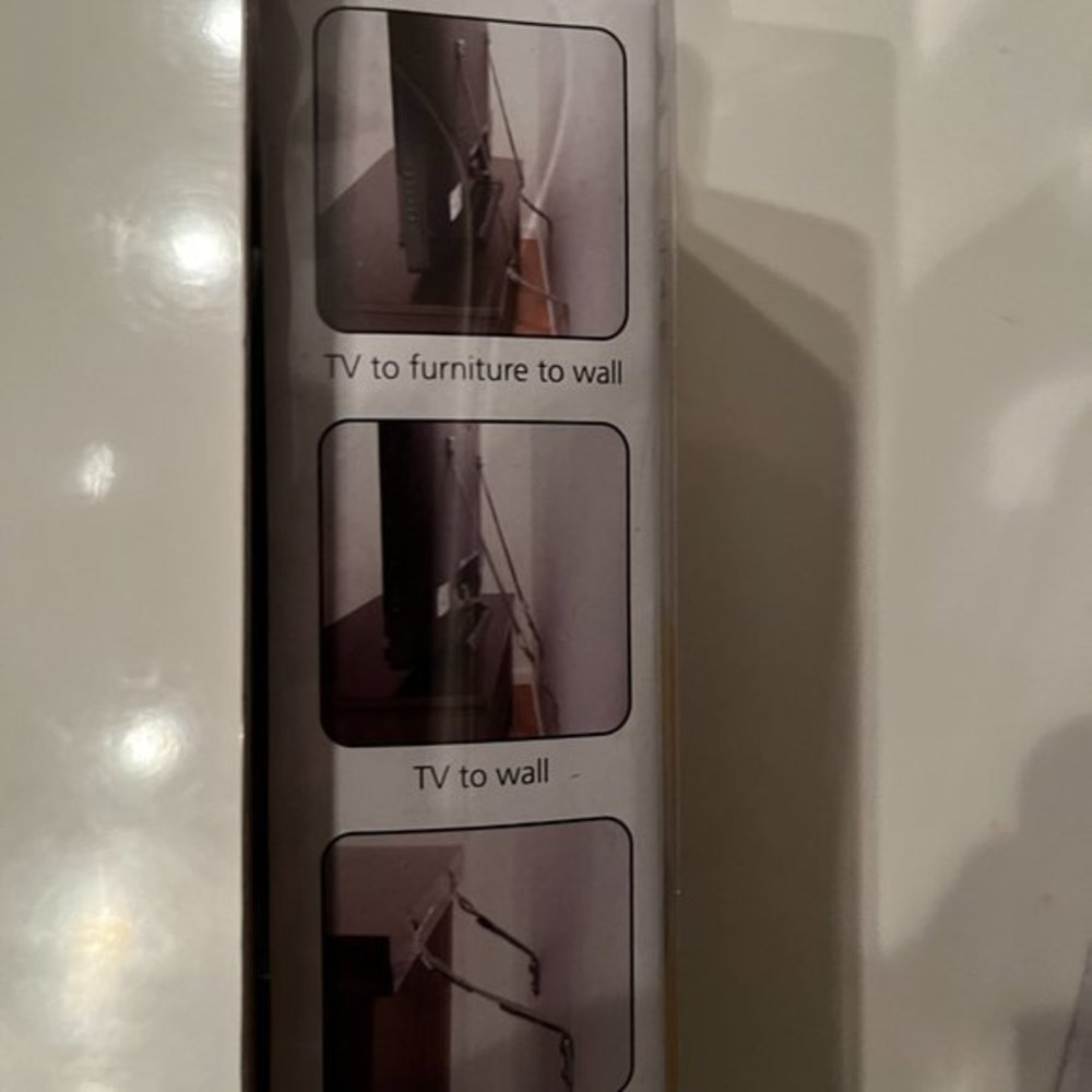 Furniture and Television Safety Straps‎ (Set of 2) (NEW) - Picture 5 of 7